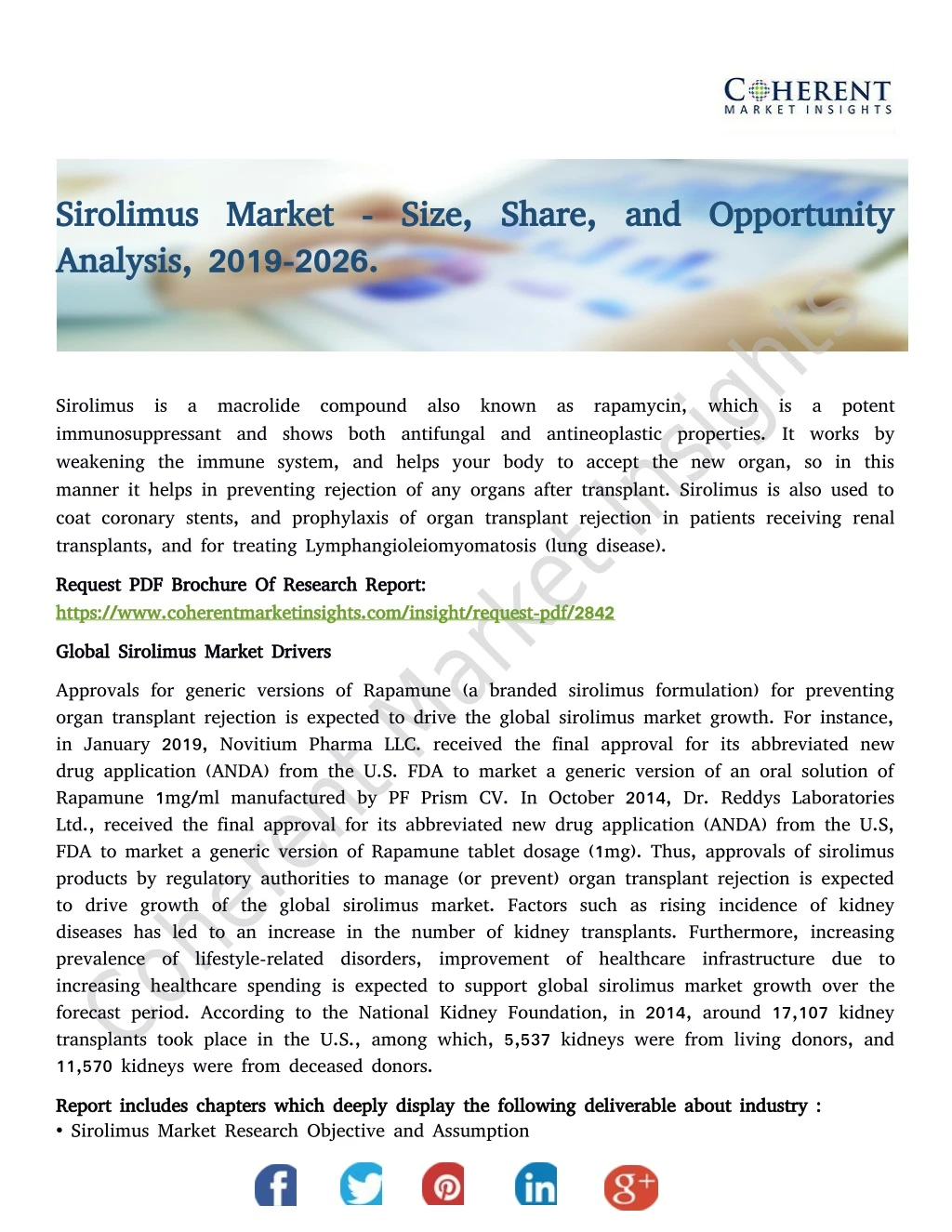 sirolimus market size share and opportunity