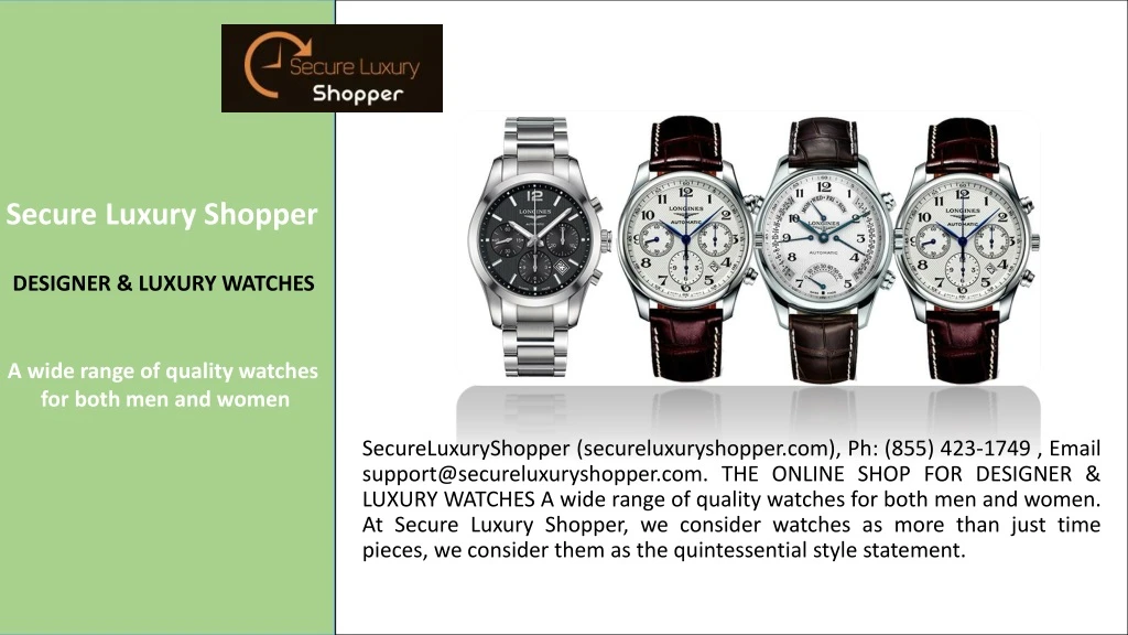 secure luxury shopper