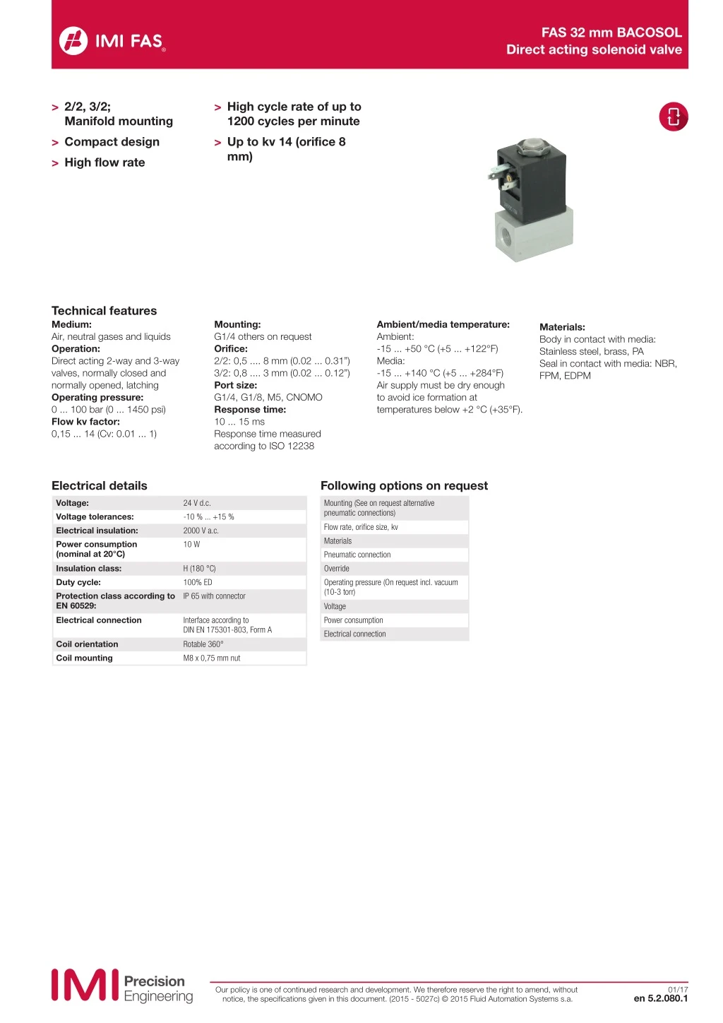 fas 32 mm bacosol direct acting solenoid valve