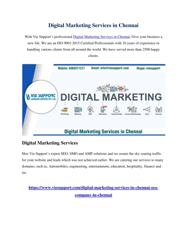 digital marketing services in chennai