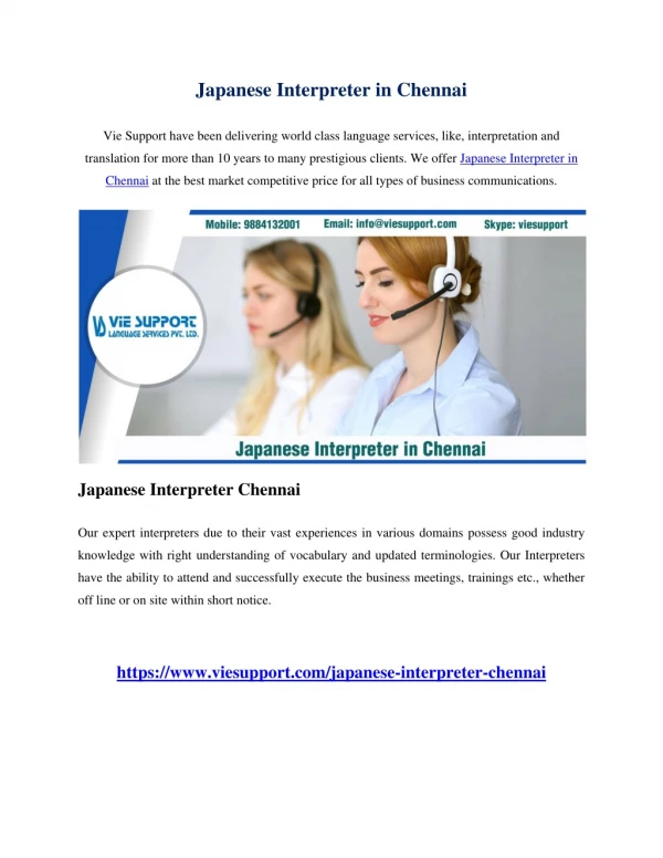 japanese interpreter in chennai