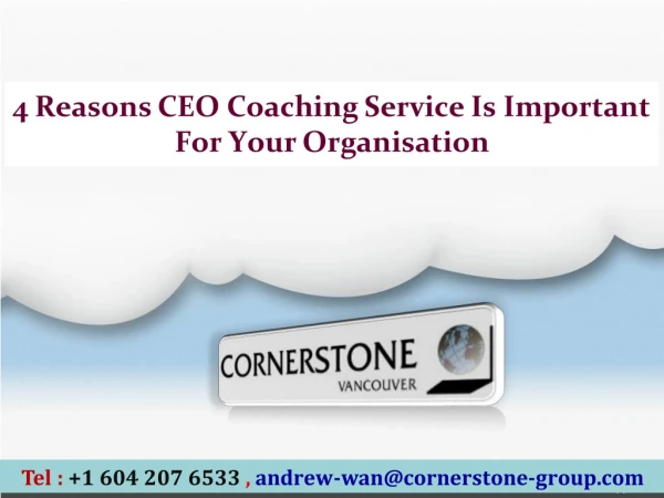 4 Reasons CEO Coaching Service Is Important For Your Organisation