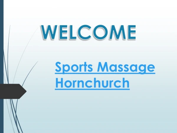 Looking for Remedial Massage in Hornchurch