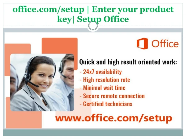office.com/setup | Enter your product key | Setup Office