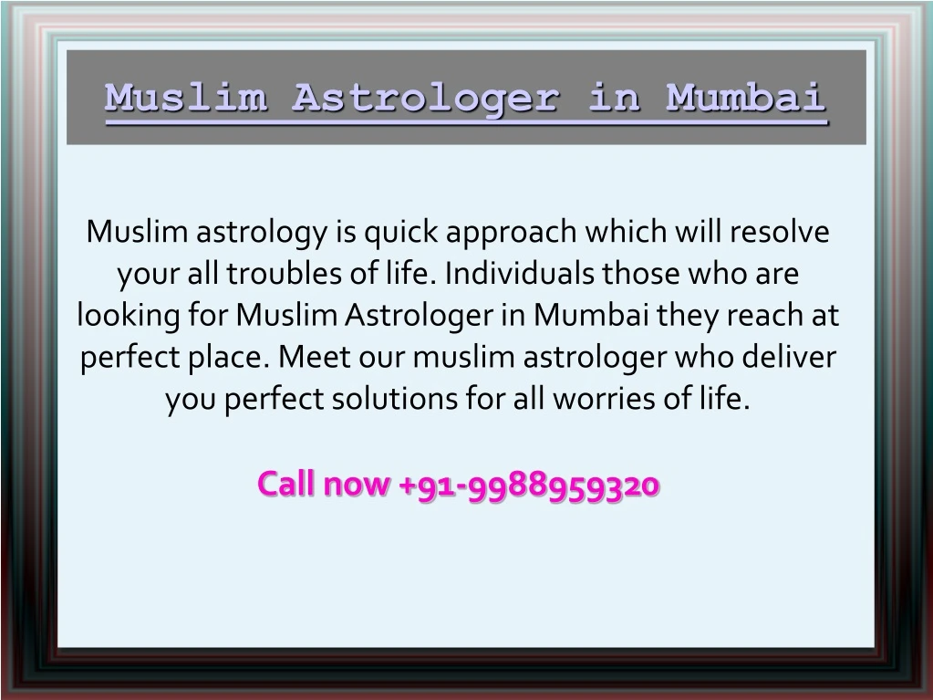 muslim astrologer in mumbai