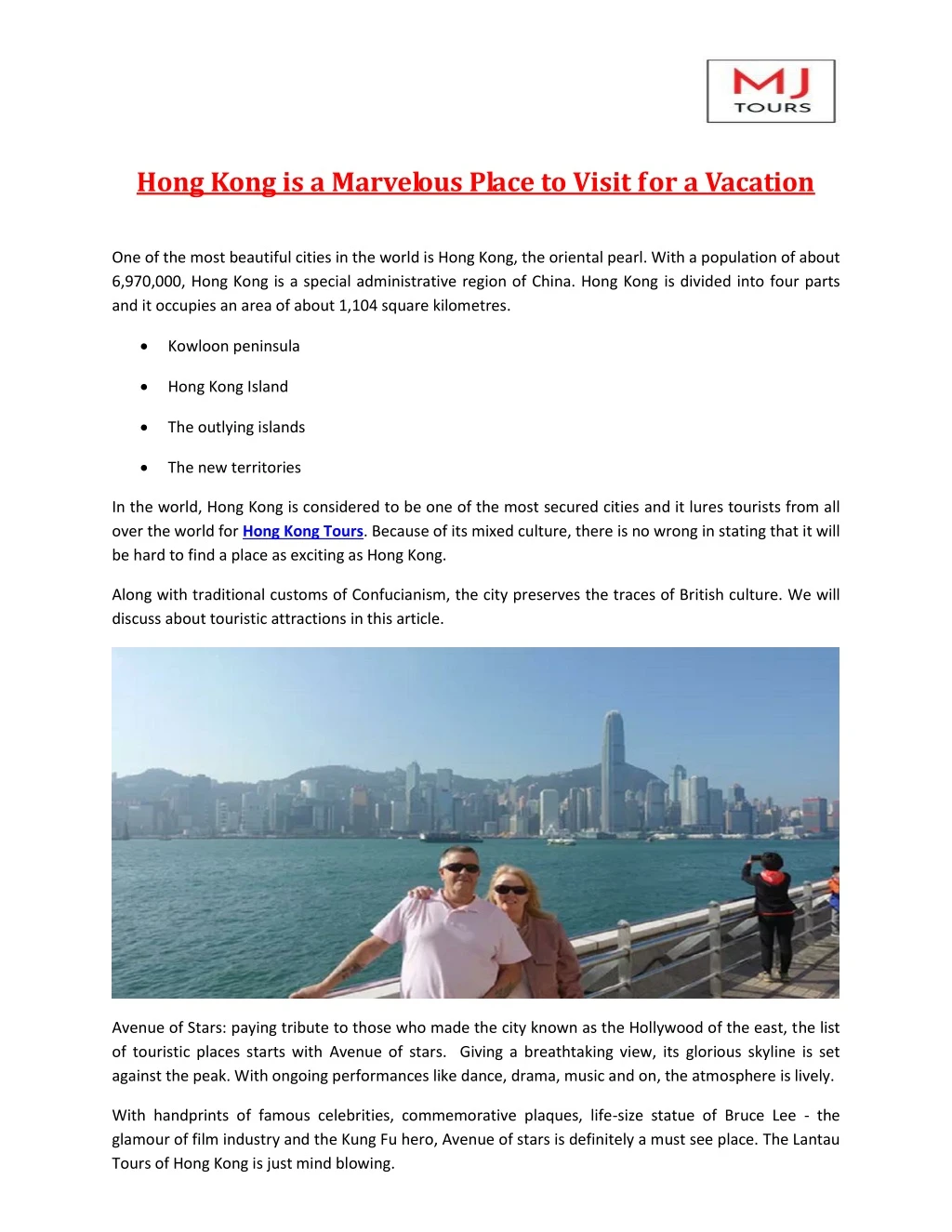 hong kong is a marvelous place to visit