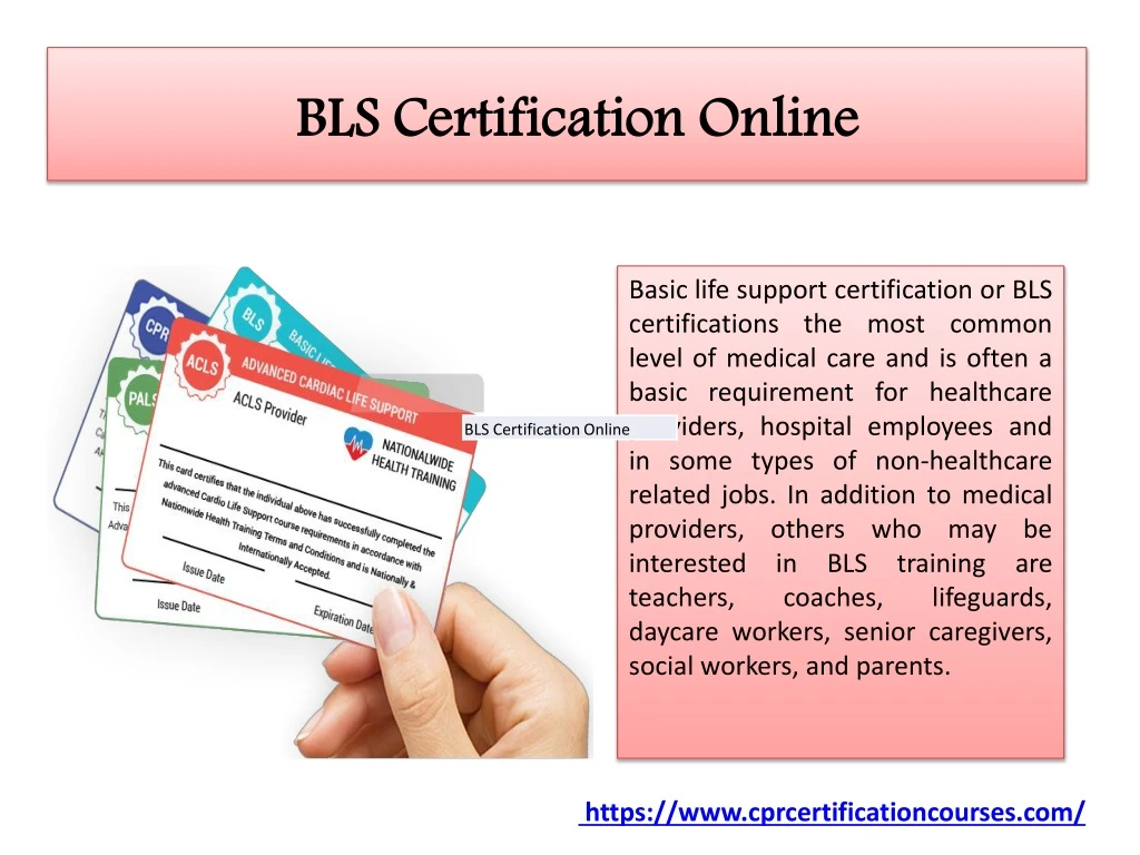 b ls certification online