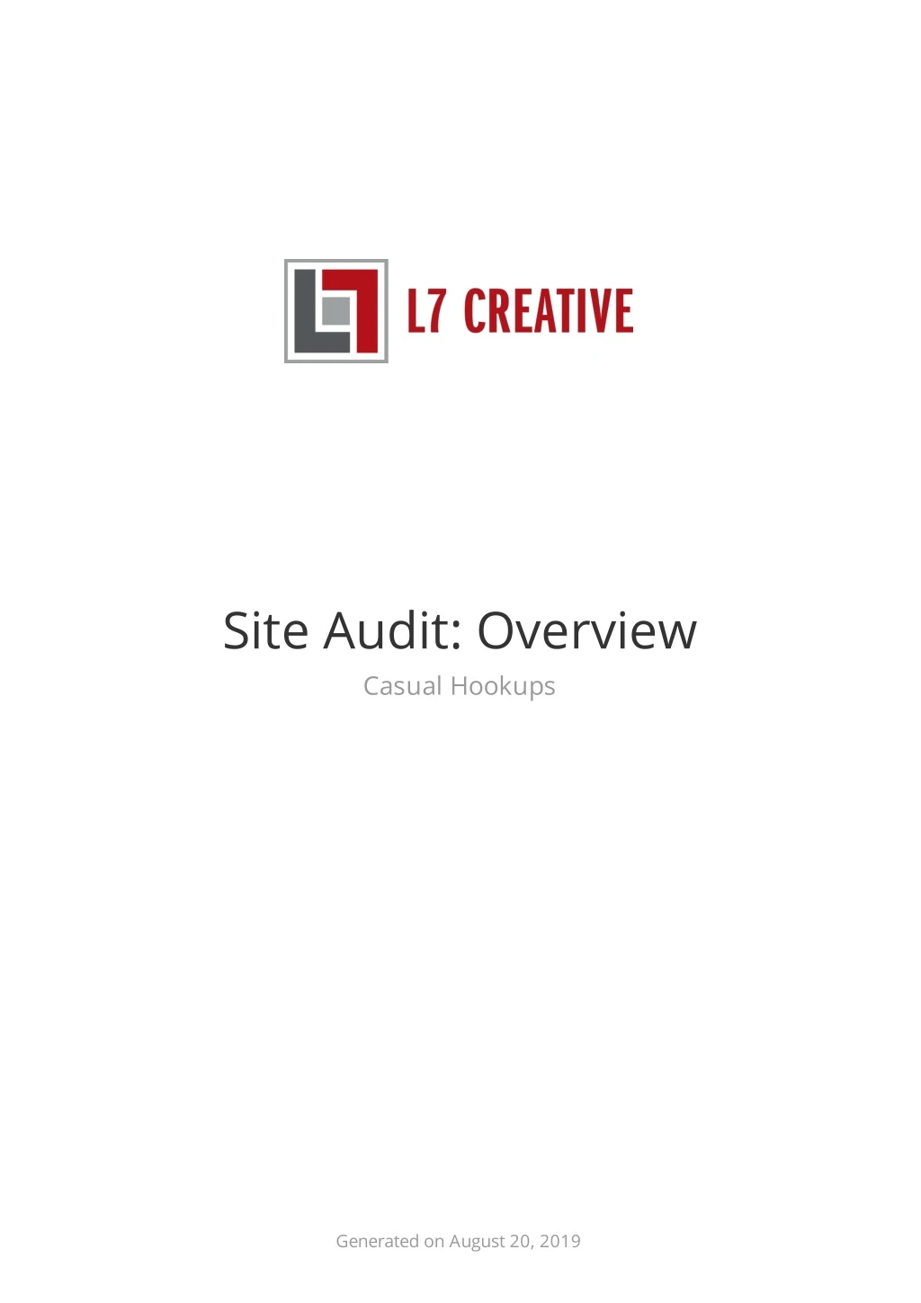site audit overview casual hookups