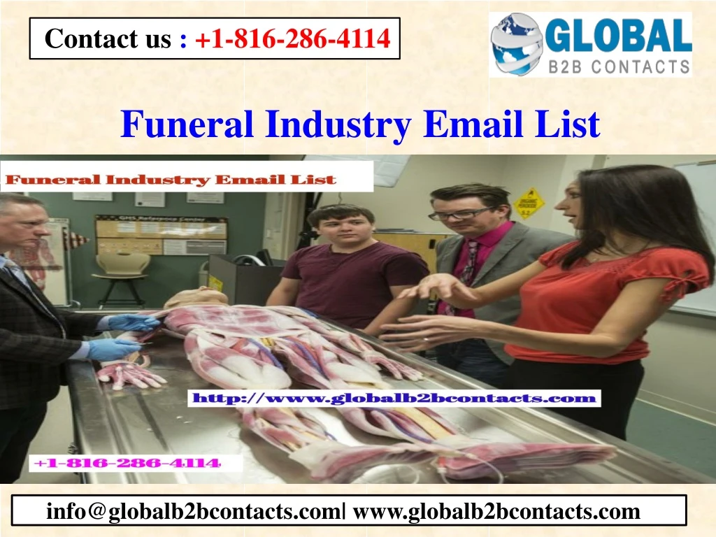 funeral industry email list