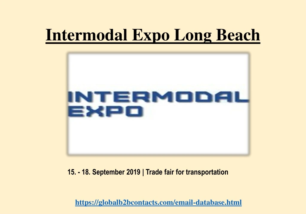 intermodal expo long beach