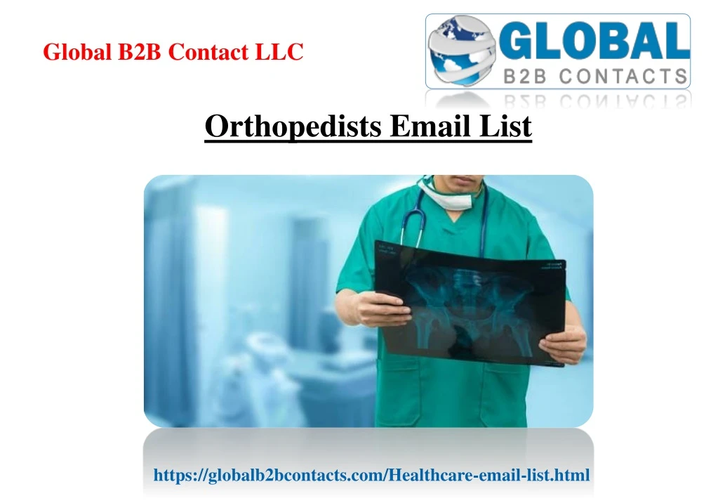 orthopedists email list