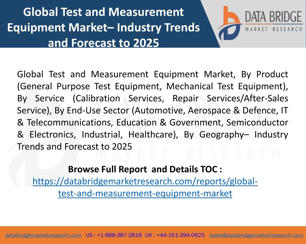 global test and measurement equipment market