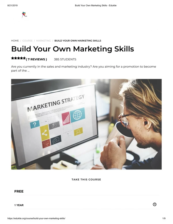 Build Your Own Marketing Skills - Edukite