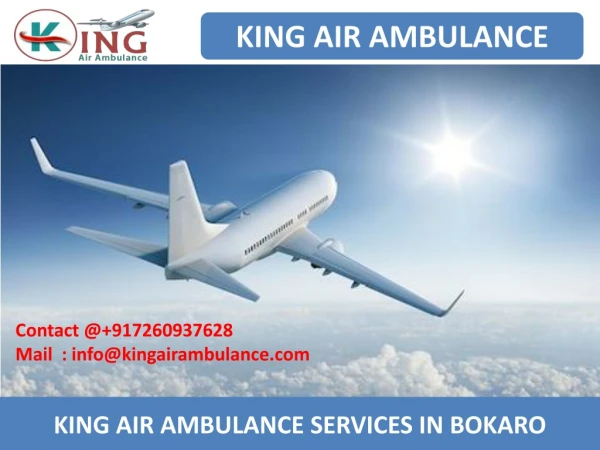 Hire the Best Air Ambulance Services from Bokaro and Varanasi