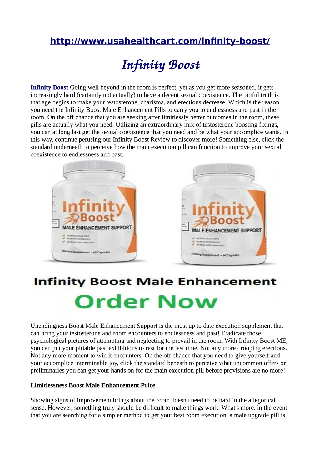 http www usahealthcart com infinity boost