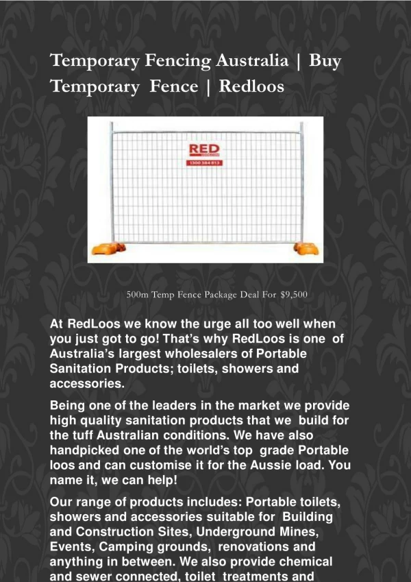 Temporary Fencing Australia | Buy Temporary Fence | Temp fencing Queensland