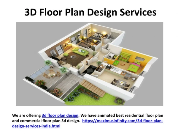 3D Floor Plan Design Services