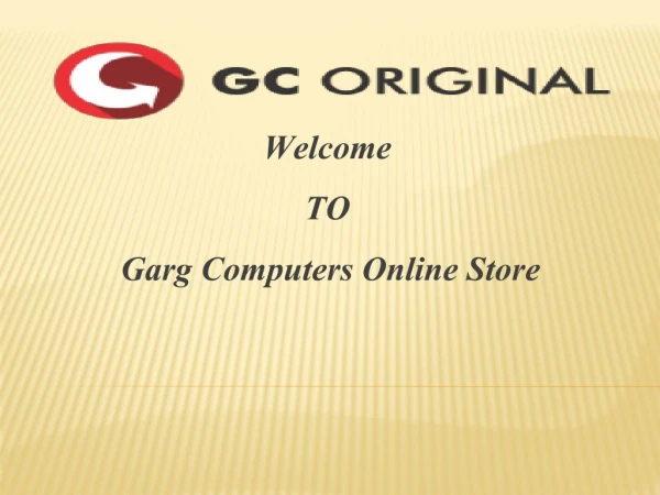 Famous Printer Store for your Cartridge Parts | Garg Computers