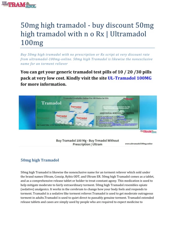 50mg high tramadol - buy discount 50mg high tramadol with n o Rx | Ultramadol 100mg