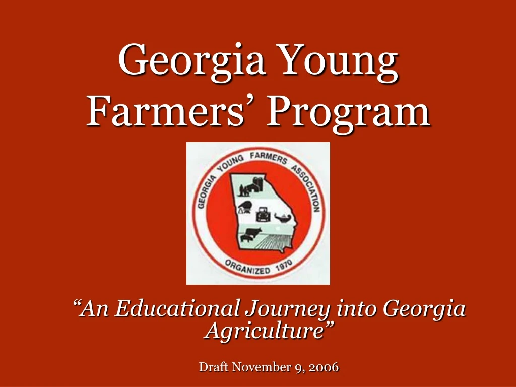georgia young farmers program