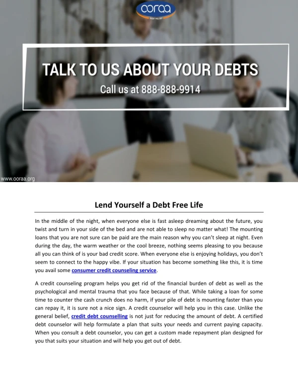 Lend Yourself a Debt Free Life