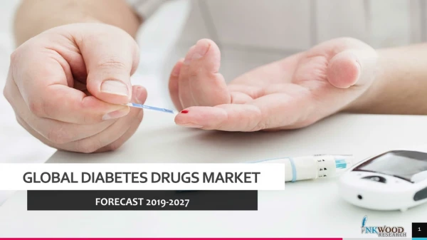 GLOBAL DIABETES DRUGS MARKET FORECAST 2019-2027