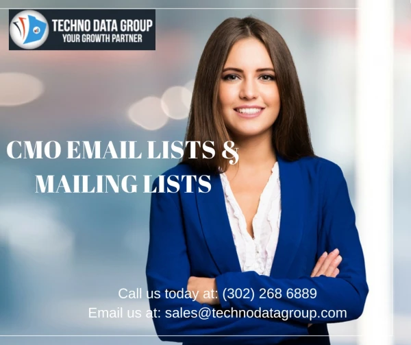 CMO Email Lists & Mailing Lists | Chief Marketing Officer Email Lists | CMO Email Database in USA