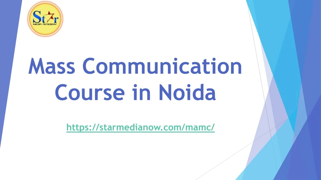 mass communication course in noida