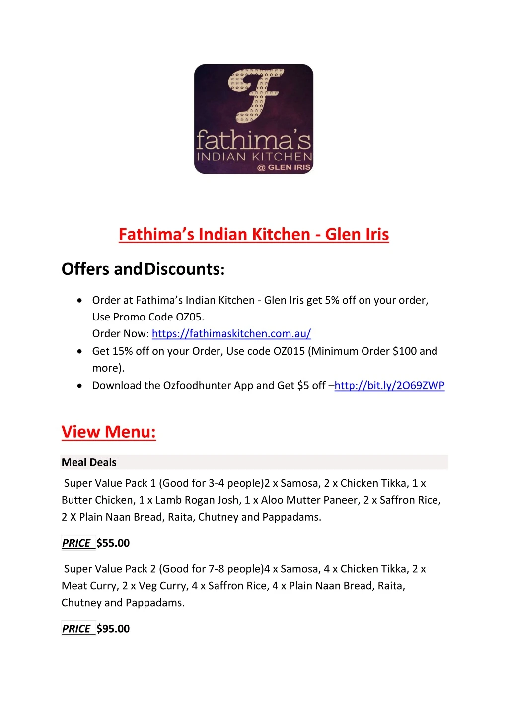 fathima s indian kitchen glen iris