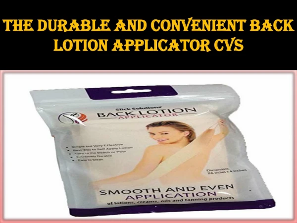 Back lotion applicator cvs