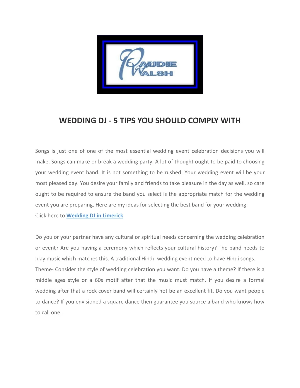 wedding dj 5 tips you should comply with