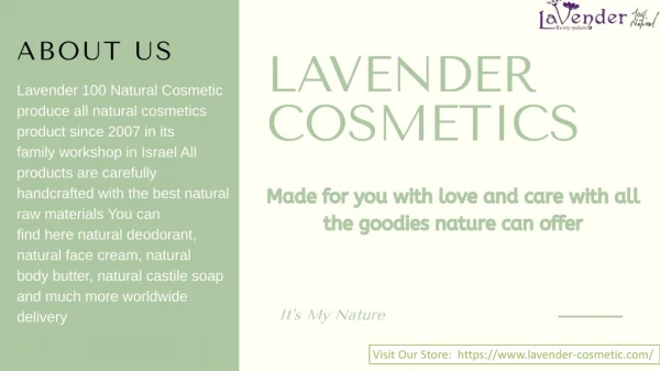 Buy Natural Body Butter at Best Price Online on Lavender Cosmetics