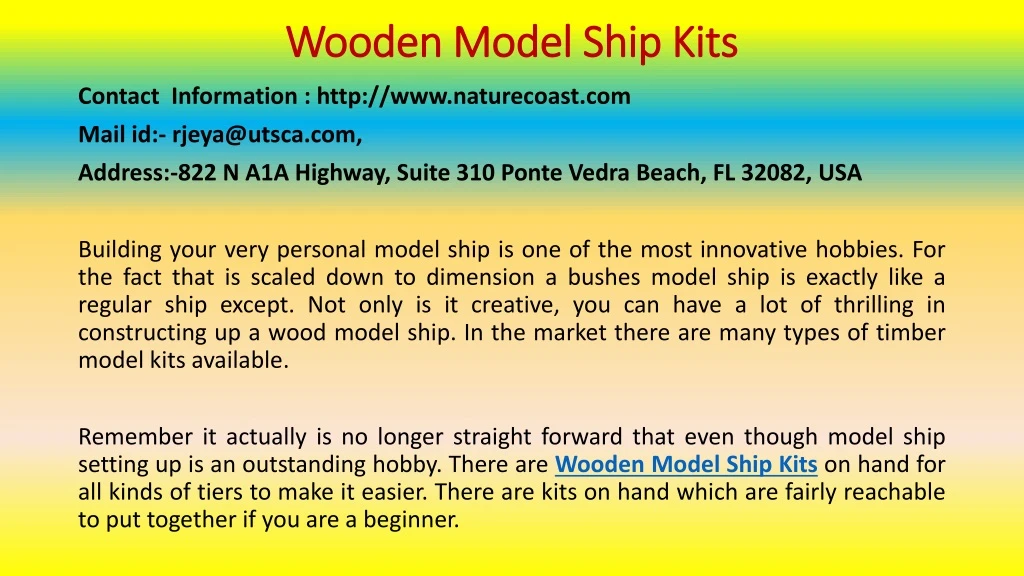 wooden model ship kits