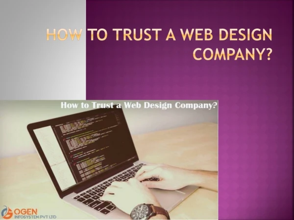 How to Trust a Web Design Company