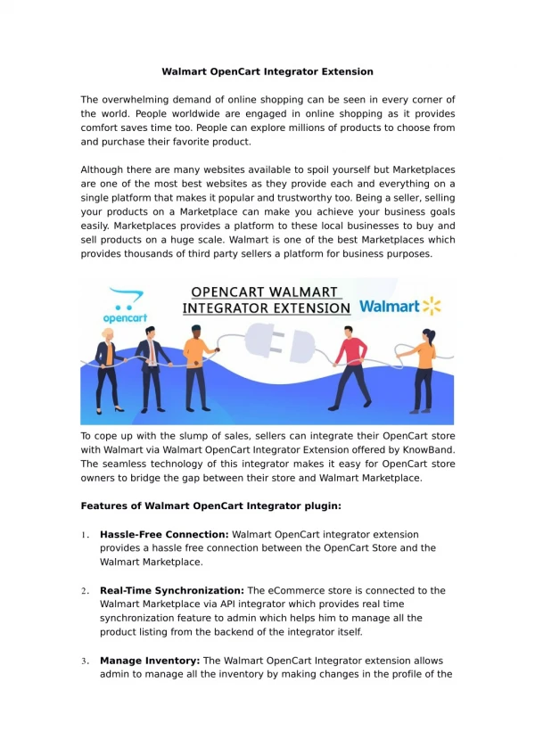 Knowband's OpenCart Walmart Integration Extension