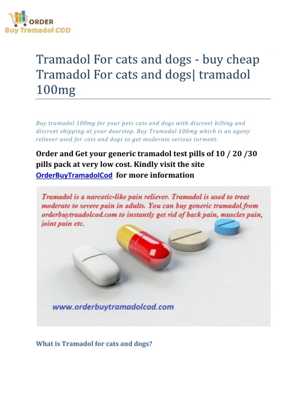 Tramadol For cats and dogs - buy cheap Tramadol For cats and dogs| tramadol 100mg
