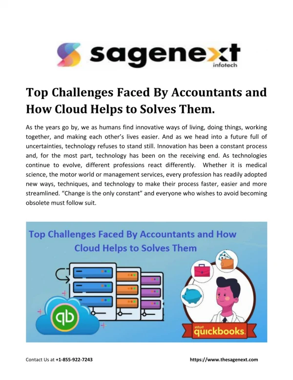 Top Challenges Faced By Accountants and How Cloud Helps to Solves Them