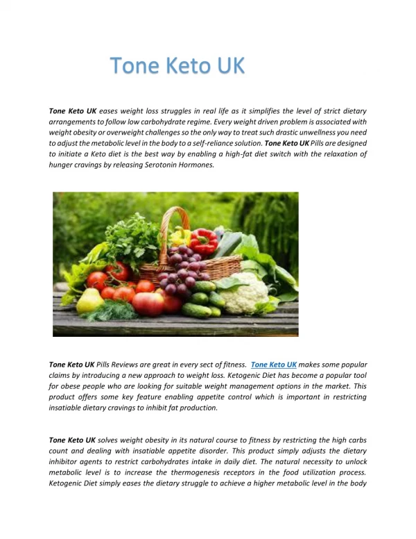 Tone Keto UK