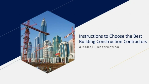 Building Construction Companies in Dubai - Top Civil Construction Companies In UAE