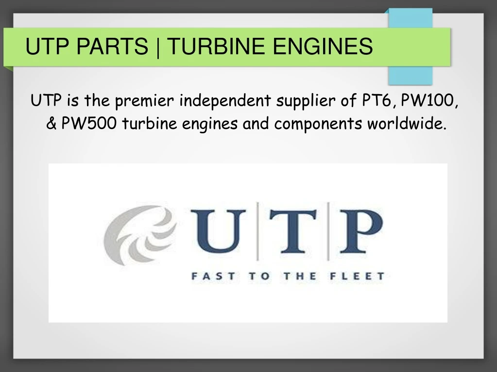 utp parts turbine engines