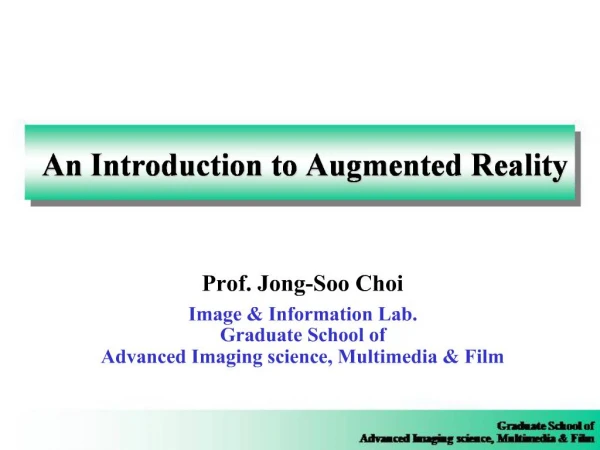 An Introduction to Augmented Reality