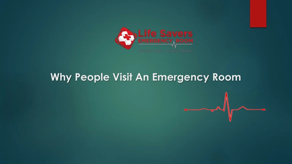 why people visit an emergency room