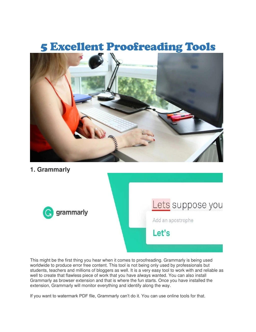 5 excellent proofreading tools
