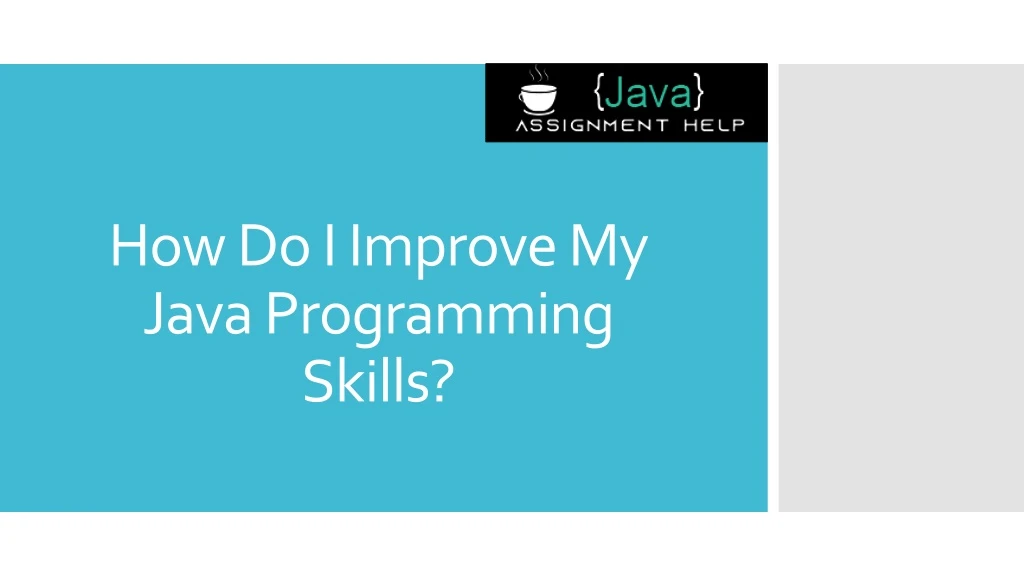 how do i improve my java programming skills