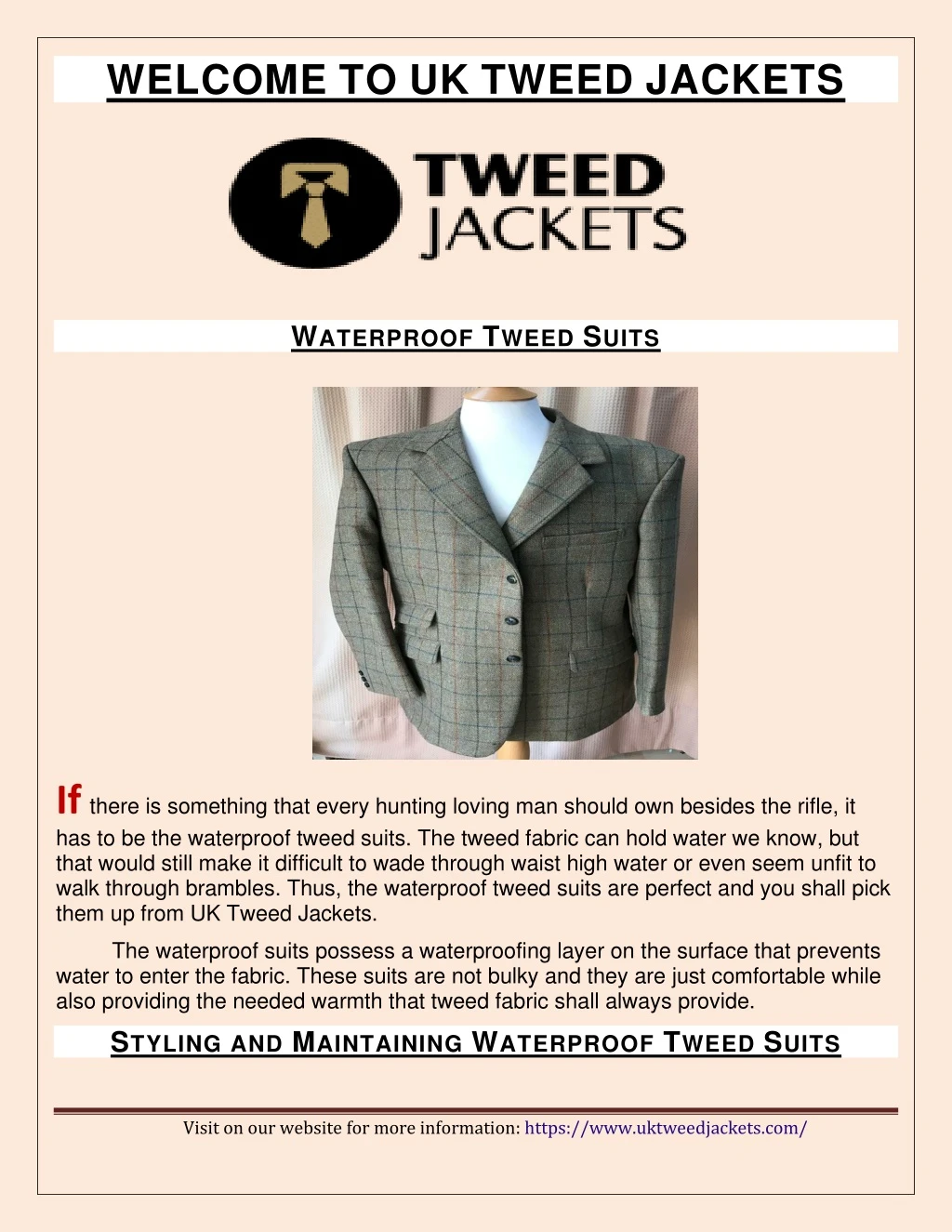 welcome to uk tweed jackets