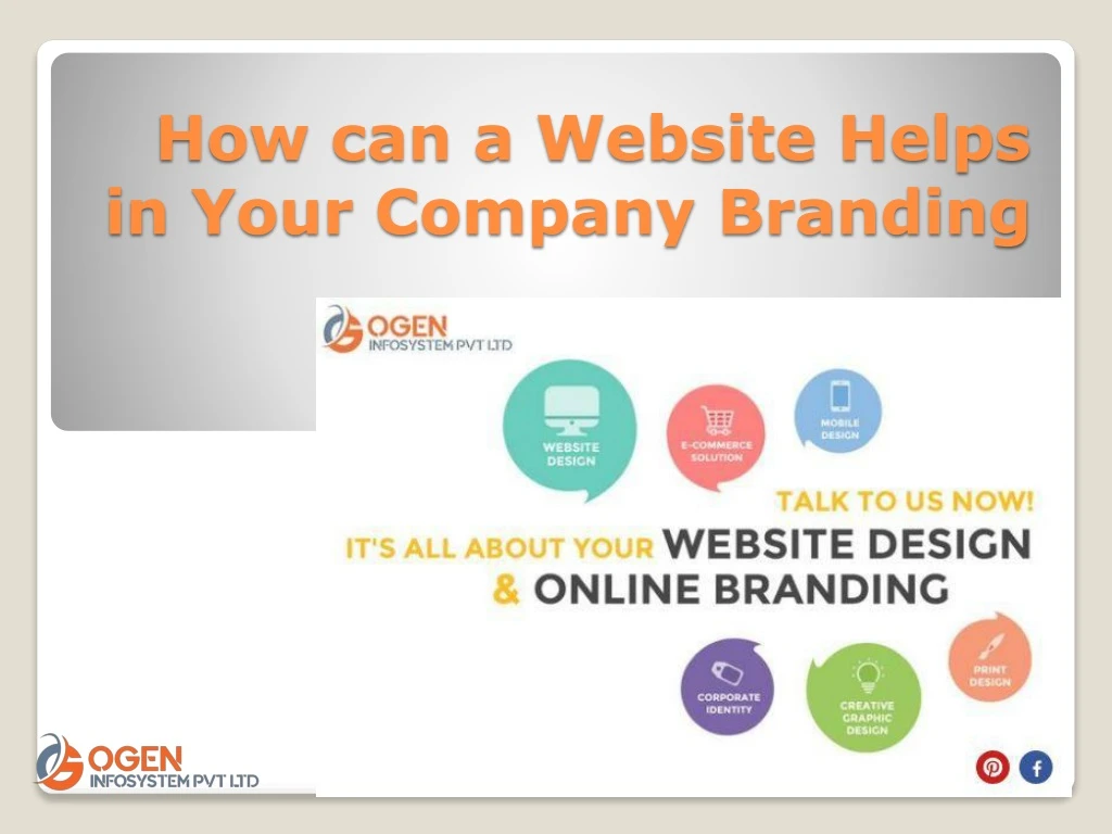how can a website helps in your company branding