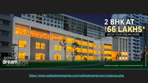 HOW YOUR INVESTMENT GROWS OVER 5 YEARS Sobha Dream Acres 1bhk and 2bhk Apartments for Sale in bangalore | Sobha Dream Ac