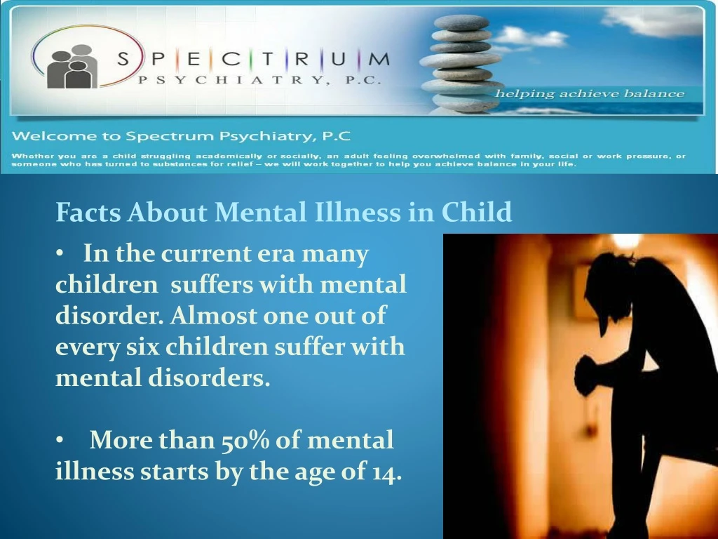 facts about mental illness in child