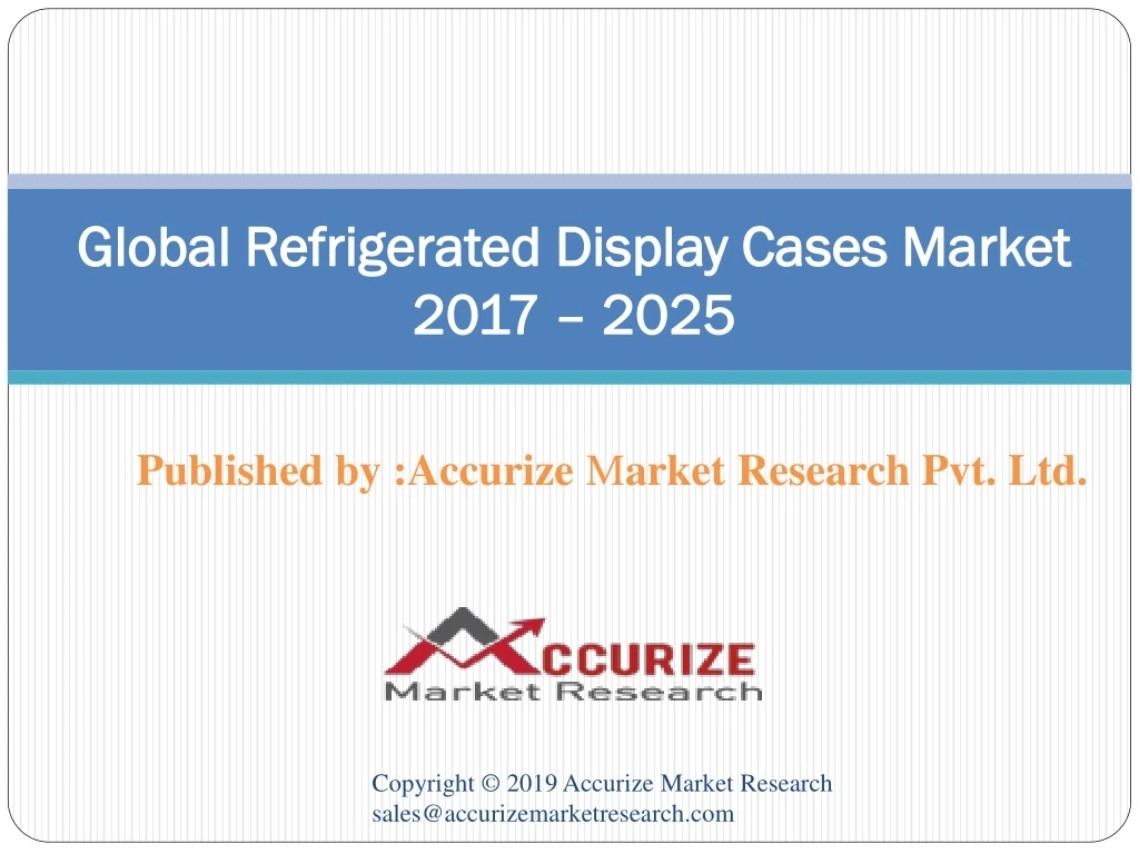 global refrigerated display cases market 2017 2025