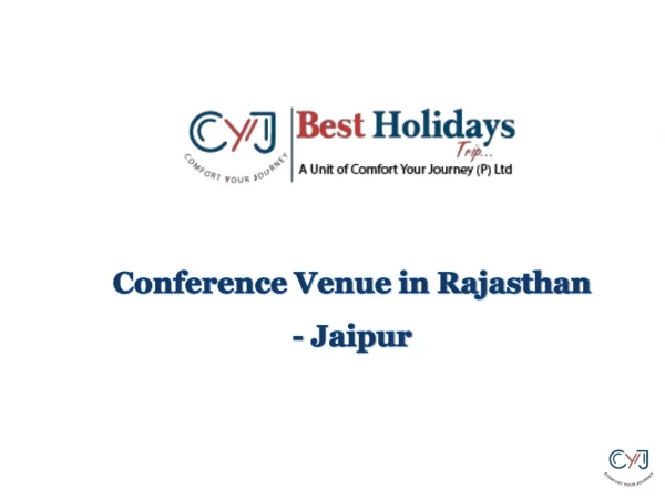 Conference Venues In Jaipur | Conference Venues Near Delhi